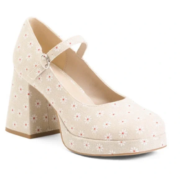 Madden Girl Floral Mary Jane Platform Heels - Picture 4 of 7